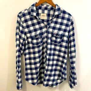 Hollister Plaid Flannel Button Down